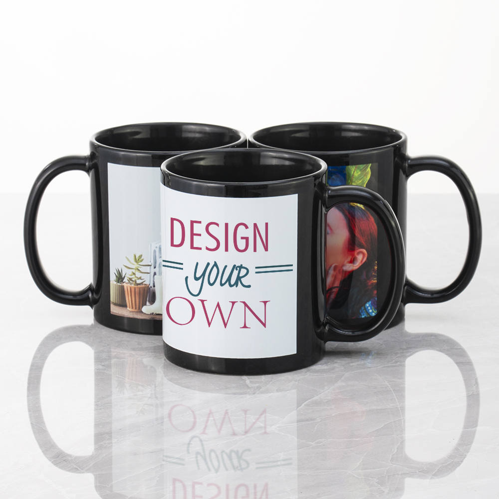 Make Your Own Personalized Funky Quote, Black Coffee Mug