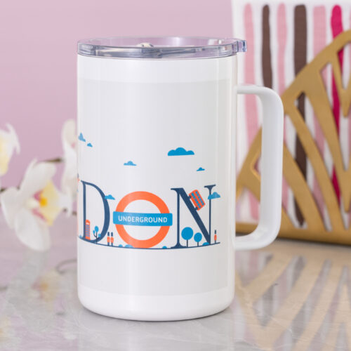 Custom mugs and Personalized mugs Custom Stainless Steel Mug Insulated  Water Bottle - 20 Oz, Wide Mouth, BPA Free order online