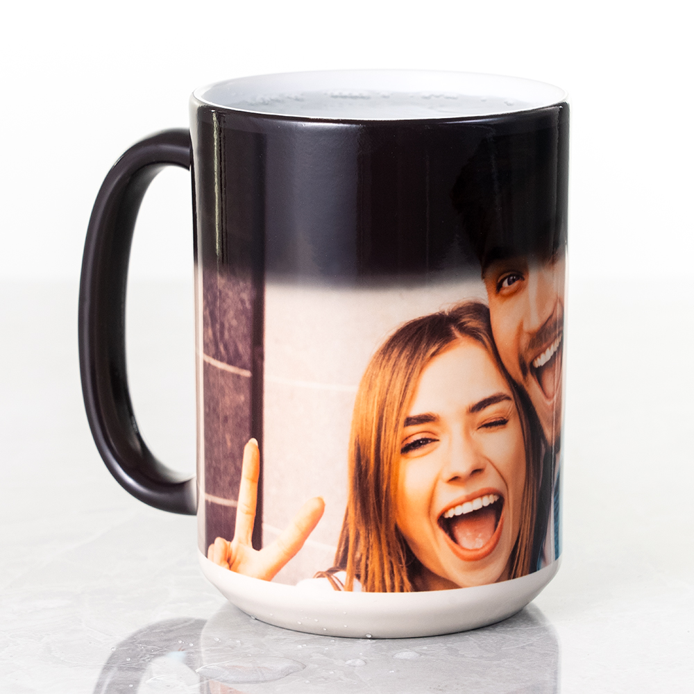 Custom Magic Mug color changing Christmas Gift, print Image Photo business  Logo