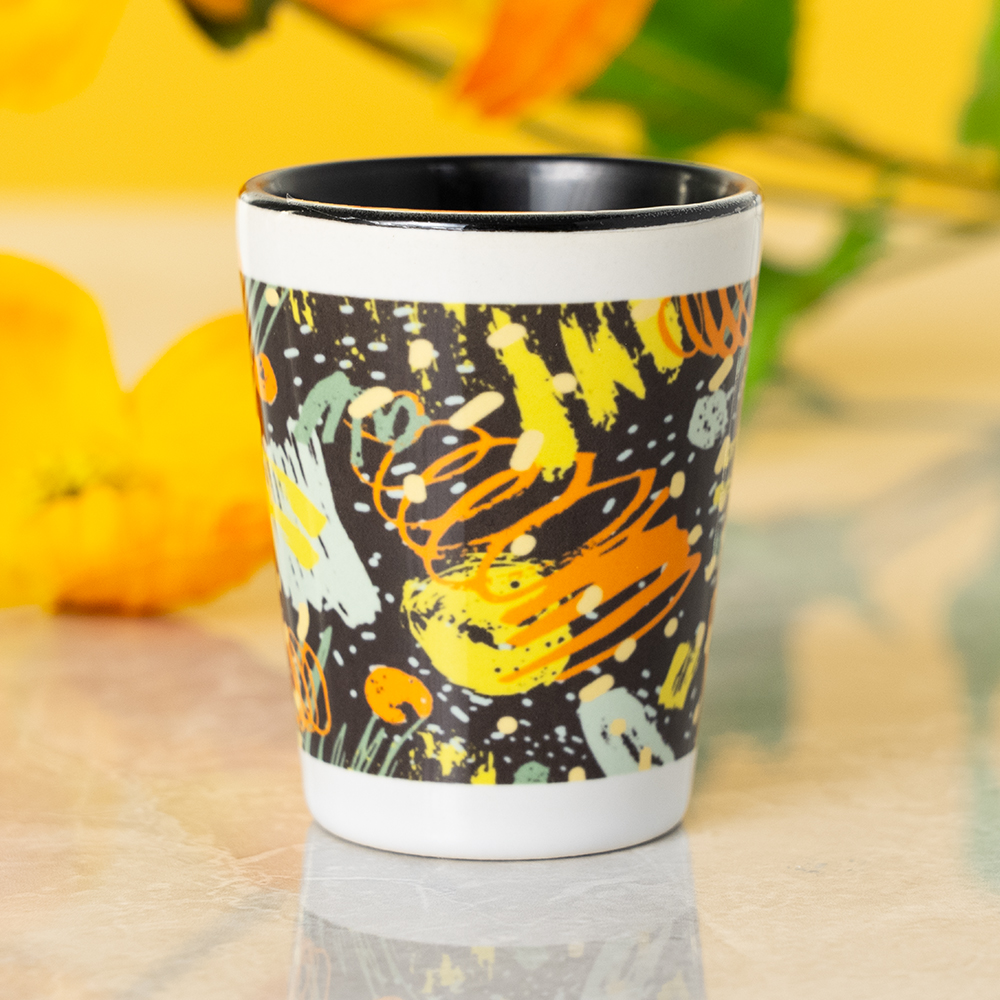 1.5 oz Inner Color Ceramic Shot Glass