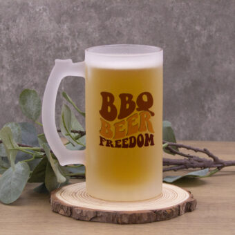 beer day_16 oz Frosted Glass Beer Stein