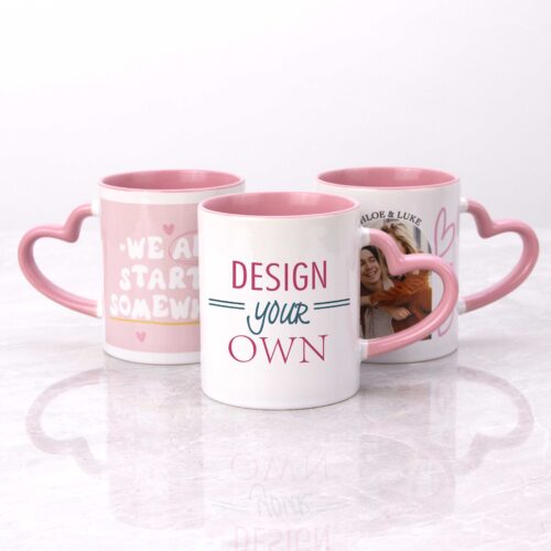 heart handle custom mug pink (1)