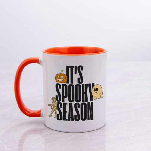 11 oz It’s Spooky Season Halloween Orange Color Mug 2