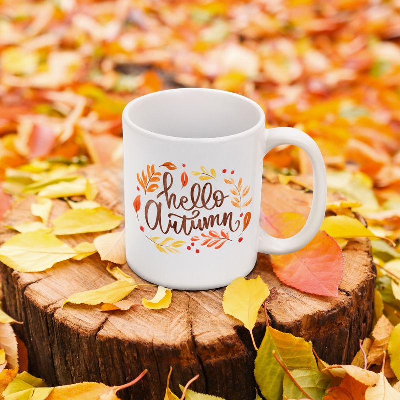 2024 Fall Essentials Sale 11 oz White Coffee Mug