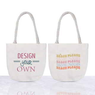 Beach tote with rope handles-1