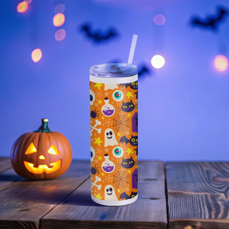 2024 Halloween 20 oz Skinny Tumbler with Straw